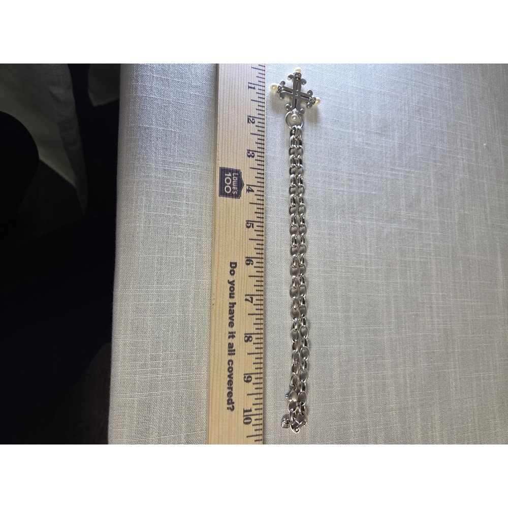 Brighton Silver Cross Motif Bracelet and Earring Set - Picture 11 of 11